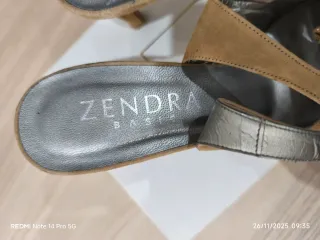 Sandalias tacón Zendra basic, talla 39