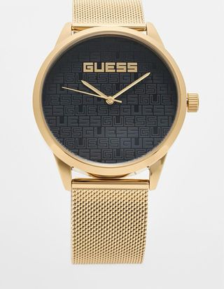 Reloj Guess Dorado Hombre Negro