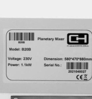 AMASADORA BATIDORA MEZCLADORA PLANETARIA 20 LITROS