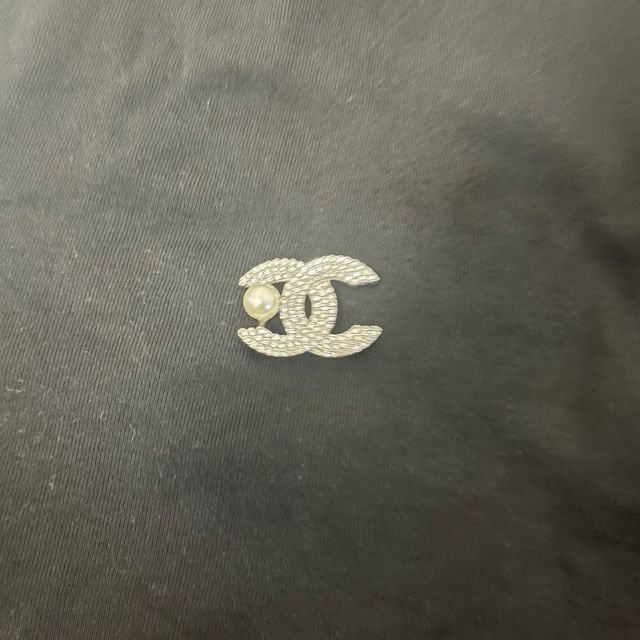Spilla Chanel CC Logo Oro Argento
