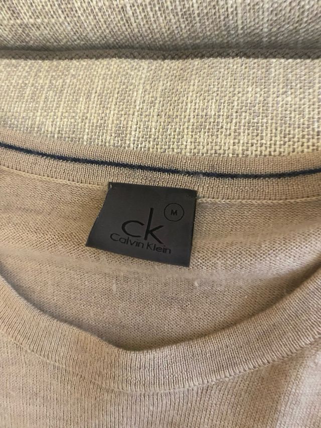 Maglia girocollo Calvin Klein Beige M
