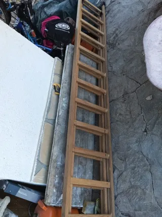 Escalera de madera 6 metros