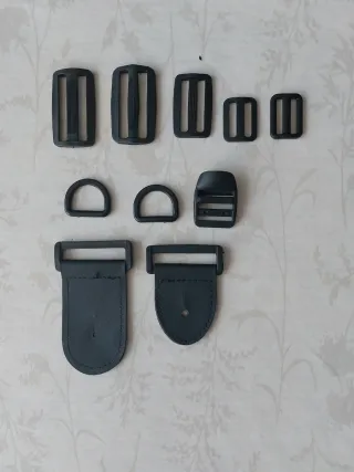 Lote hebillas y enganches mochila escolar, montaña