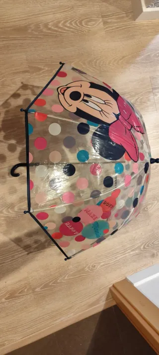 Paraguas infantil Minnie Mouse lunares
