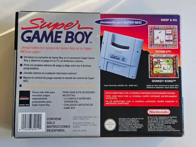 NUEVO Super Game Boy Pal España Super Nintendo