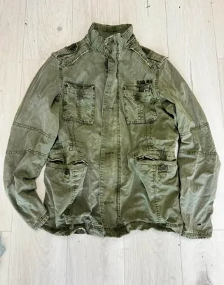 Giacca verde militare uomo