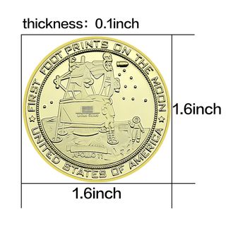 COLECCIÓN DE 2 MONEDAS APOLO 11