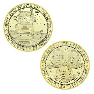 COLECCIÓN DE 2 MONEDAS APOLO 11