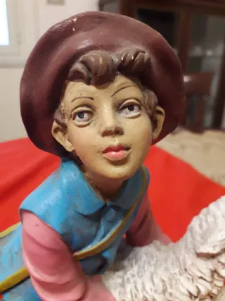 Statua pastore gesso primi '900