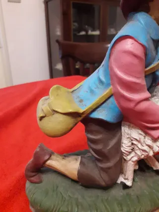 Statua pastore gesso primi '900