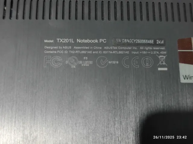 Ordenador Asus Plata