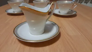 Servizio porcellana Bavaria bordo dorato