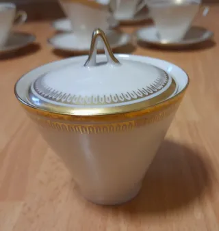 Servizio porcellana Bavaria bordo dorato