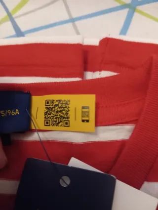 T-shirt Polo Ralph Lauren righe rosse bianche M