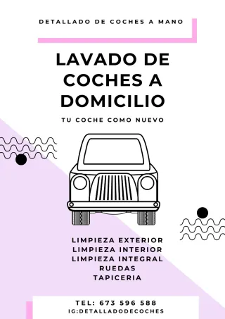 Limpieza de coches a domicilio
