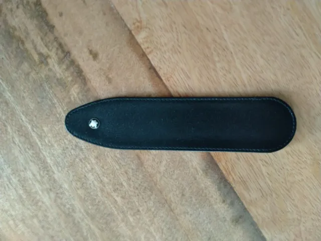 Funda piel negra para bolígrafo , Montblanc