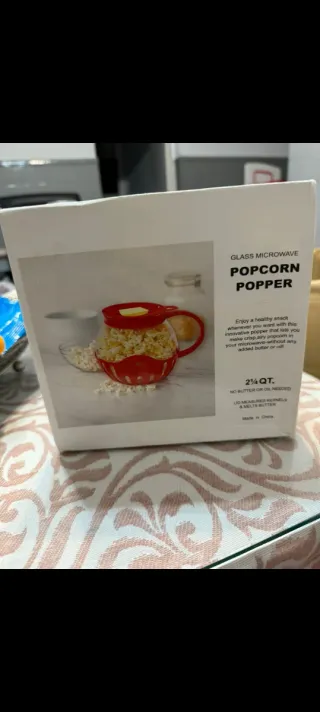 Palomitero de Microondas de Vidrio