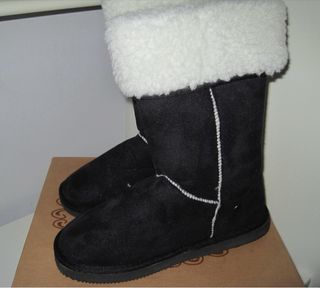 Stivali scamosciati neri