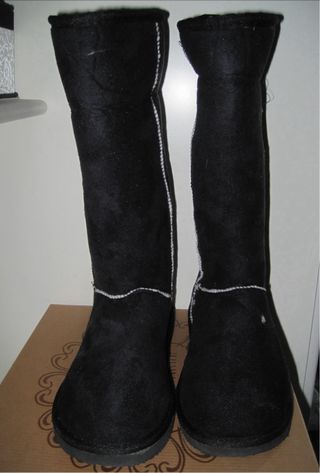 Stivali scamosciati neri