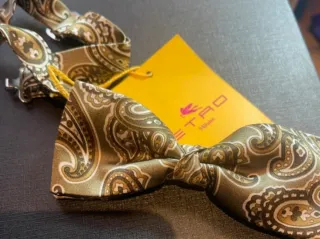 Papillon Etro in seta nuovo