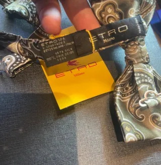 Papillon Etro in seta nuovo