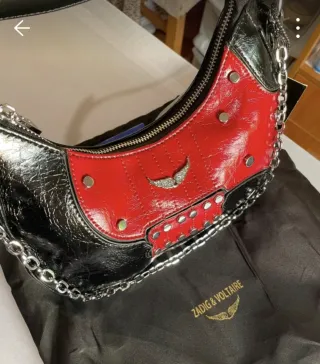 Bolso Zadig&Voltaire Negro/Rojo Nuevo con etiqueta