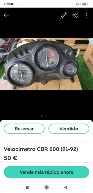 Cuenta RPM CBR 600 F1