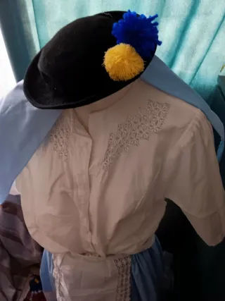 4 Prendas Traje Típico Canario Artesanal