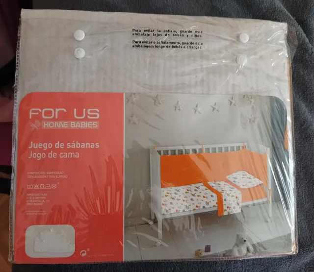 Juego sábanas cuna algodón El Corte Inglés