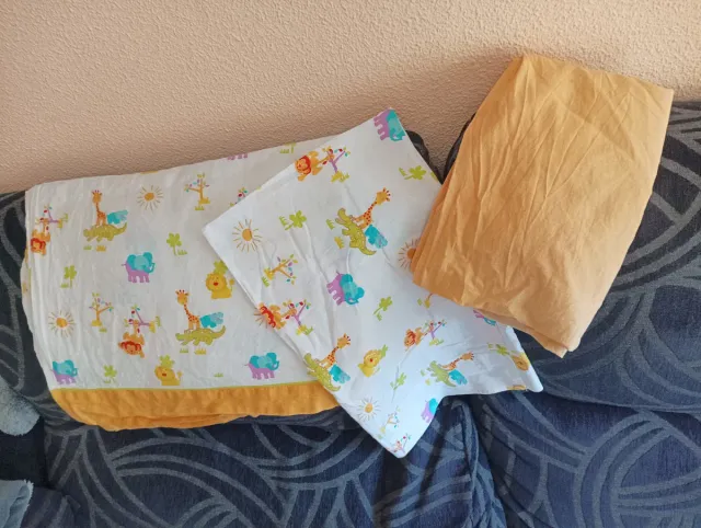 Juego sábanas cuna algodón El Corte Inglés