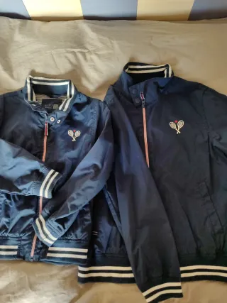 2 Giacche taglia 7/8 e 11/12 blu navy