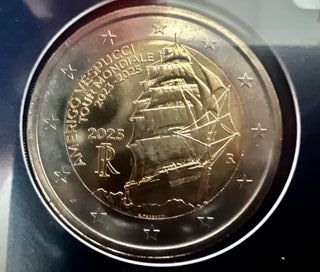 2 Euro FDC Amerigo Vespucci Tour Mondiale 2025
