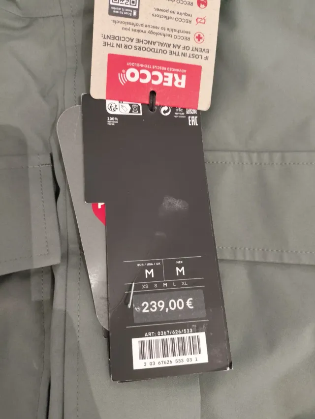 Parka Oysho verde caqui Talla M