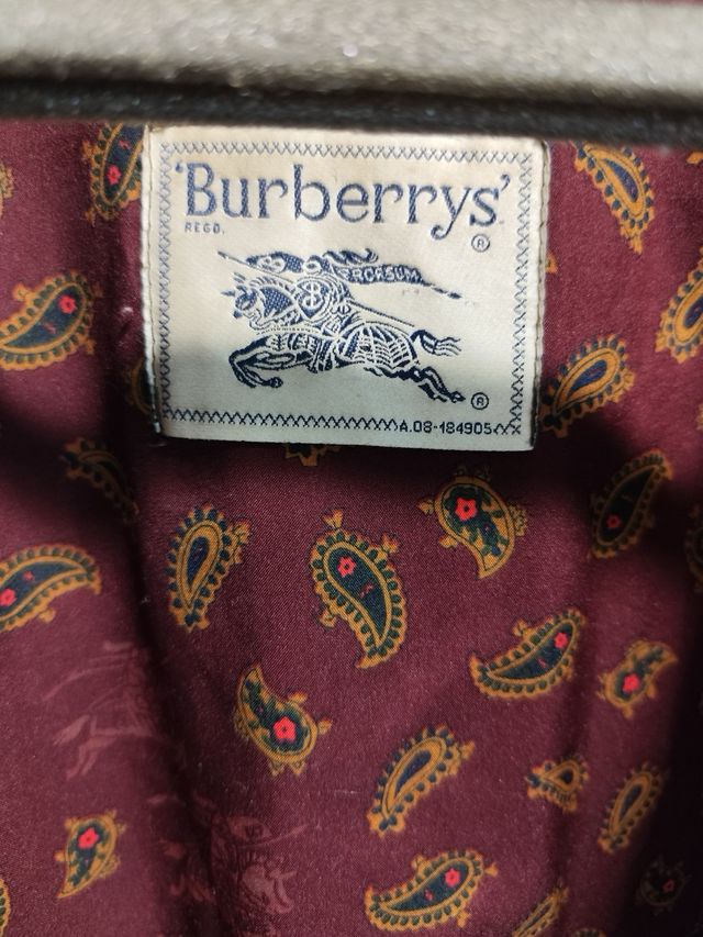 Trenca Burberrys Cuero Marrón