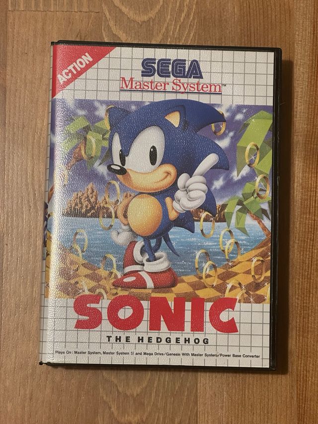 Sonic The Hedgehog Master System Caja