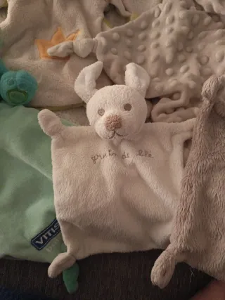 Lote 5 Mantitas Peluche Bebé