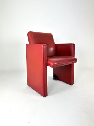 Poltroncine Poltrona Frau Pelle Rossa