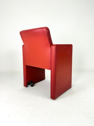 Poltroncine Poltrona Frau Pelle Rossa