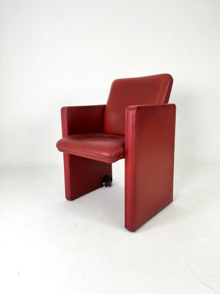 Poltroncine Poltrona Frau Pelle Rossa