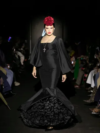 Vestido Flamenca Gitana Negro