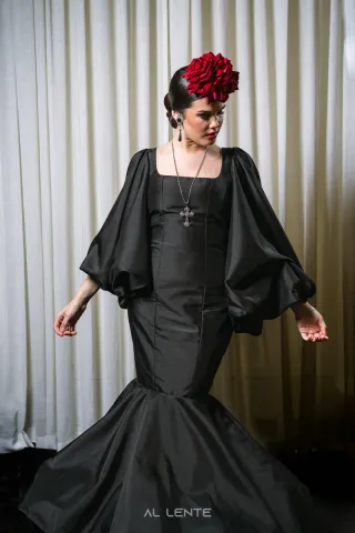 Vestido Flamenca Gitana Negro
