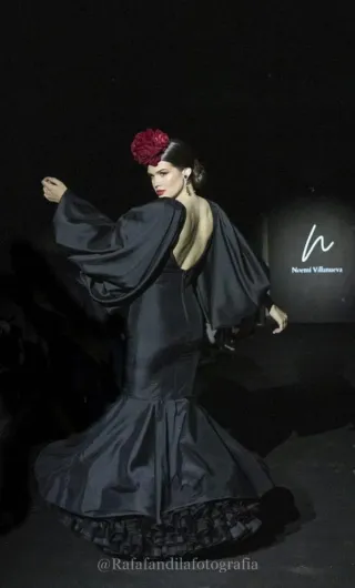 Vestido Flamenca Gitana Negro