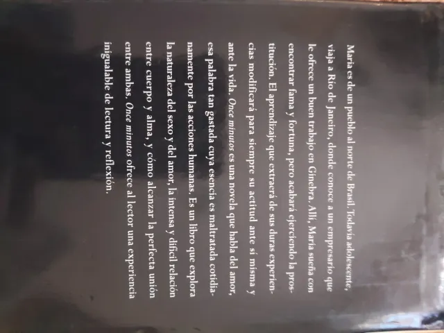 Libro Once Minutos de Paulo Coelho