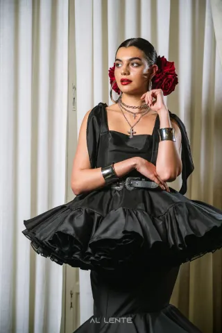 Look de flamenca negro