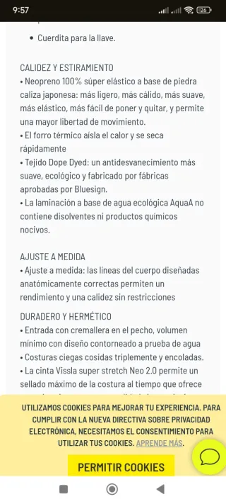 Neopreno VISSLA 7 SEAS 4/3 Talla S