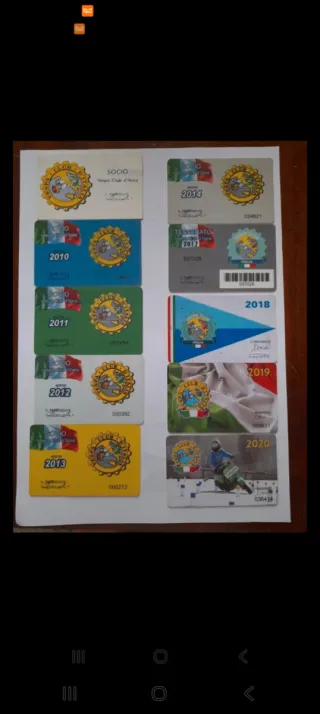 Tessere Vespa Club Italia 2010-2020