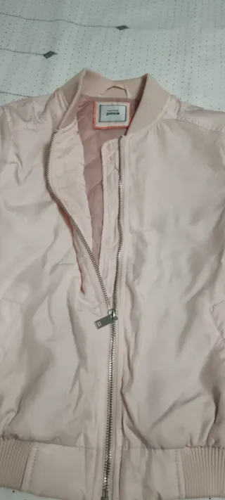 Cazadora bomber rosa