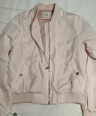 Cazadora bomber rosa