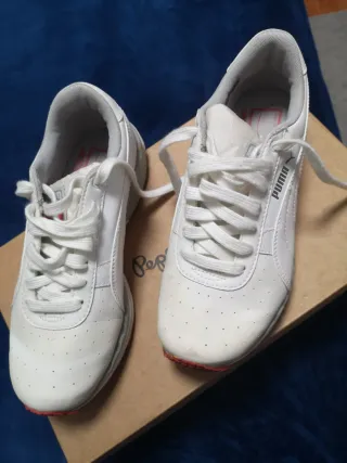 Tenis Puma Mujer Blancos