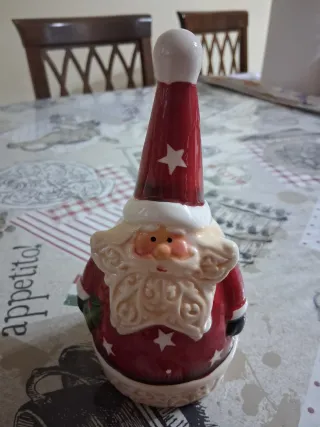 Decorazione Babbo Natale in ceramica
